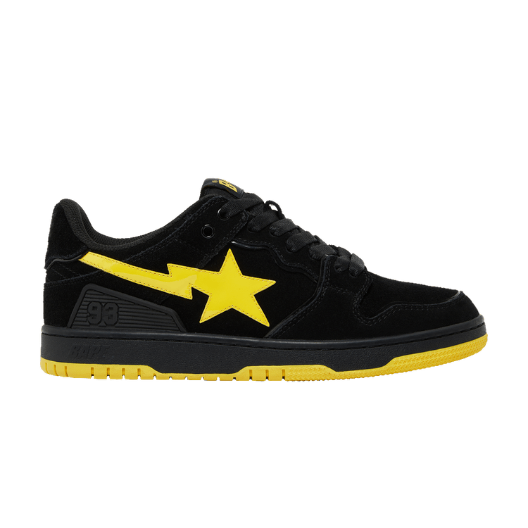 A Bathing Ape Sk8 Sta Black Electric Yellow