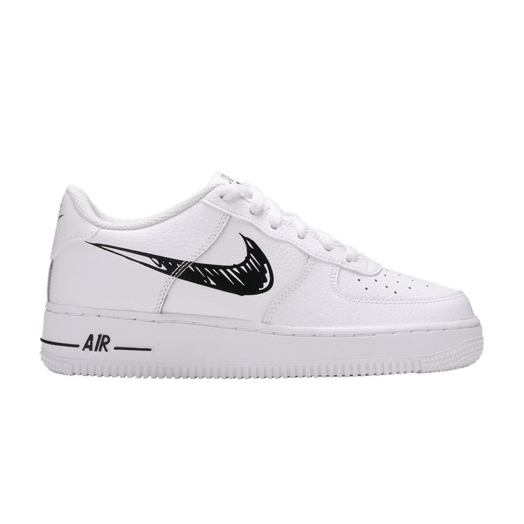 Nike Air Force 1 Low Sketch White Black (GS)