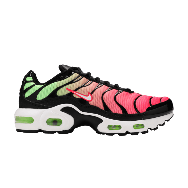 Nike Air Max Plus Black Green Strike Flash Crimson White (GS)