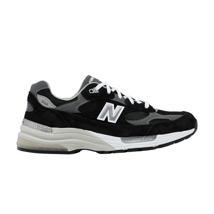 New Balance 992 Black Grey Suede