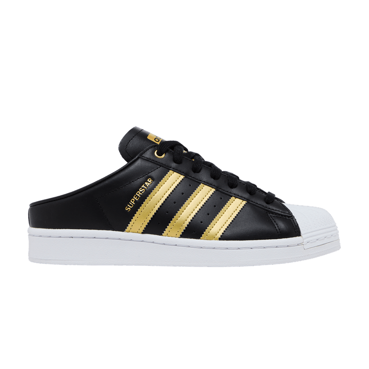 adidas Superstar Mule Black Gold Metallic (Women's)