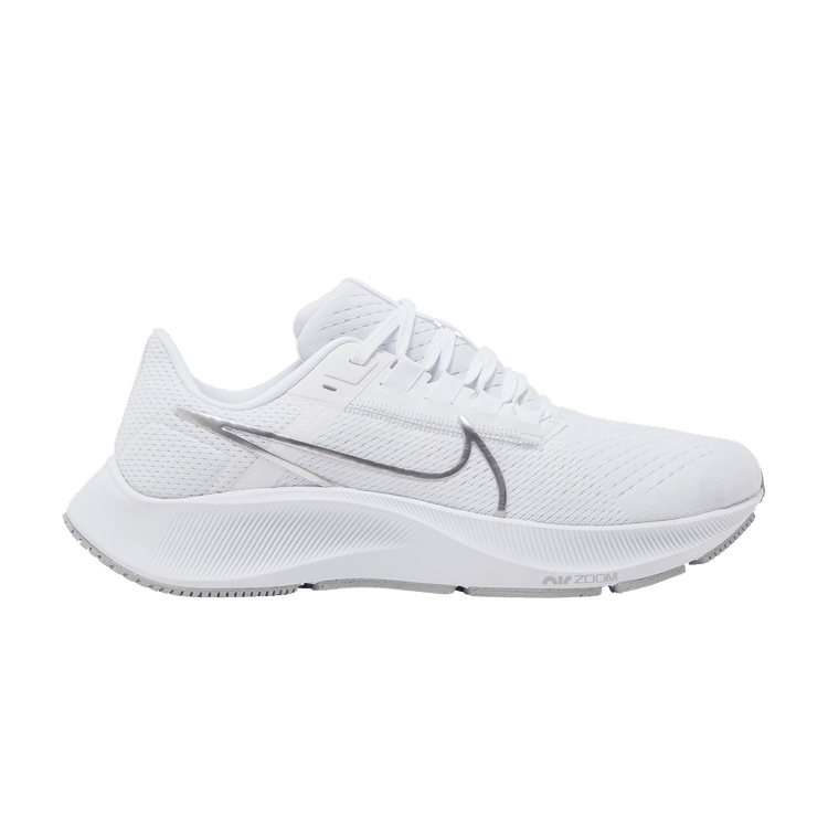 Nike Air Zoom Pegasus 38 White Metallic Silver (Women's)