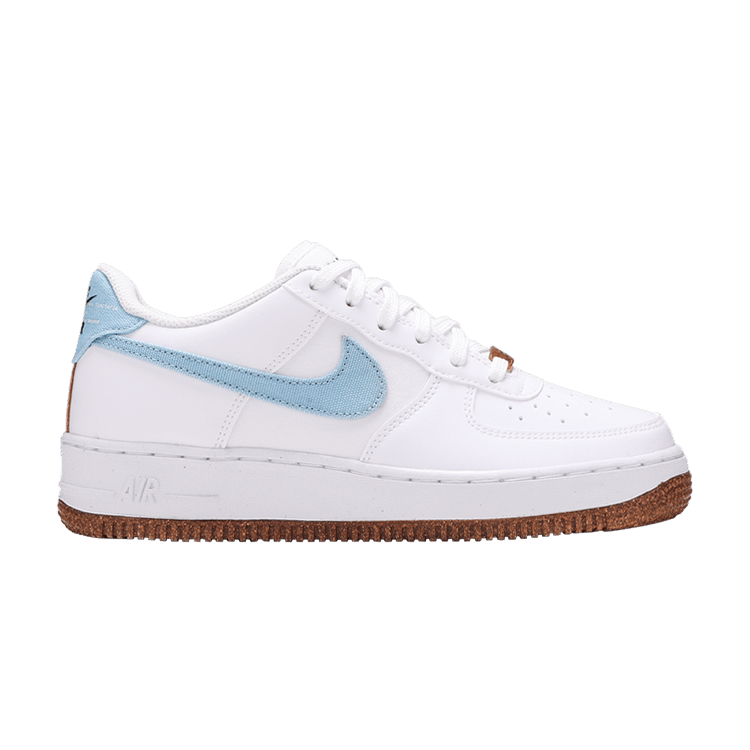 Nike Air Force 1 Low LV8 Indigo Canvas Cork White (GS)