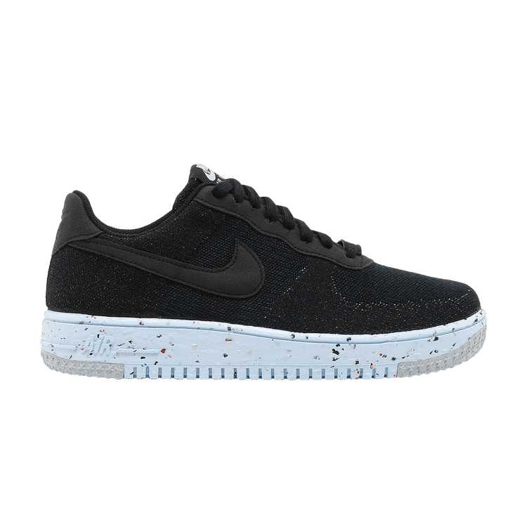 Nike Air Force 1 Low Crater Flyknit Black Chambray Blue