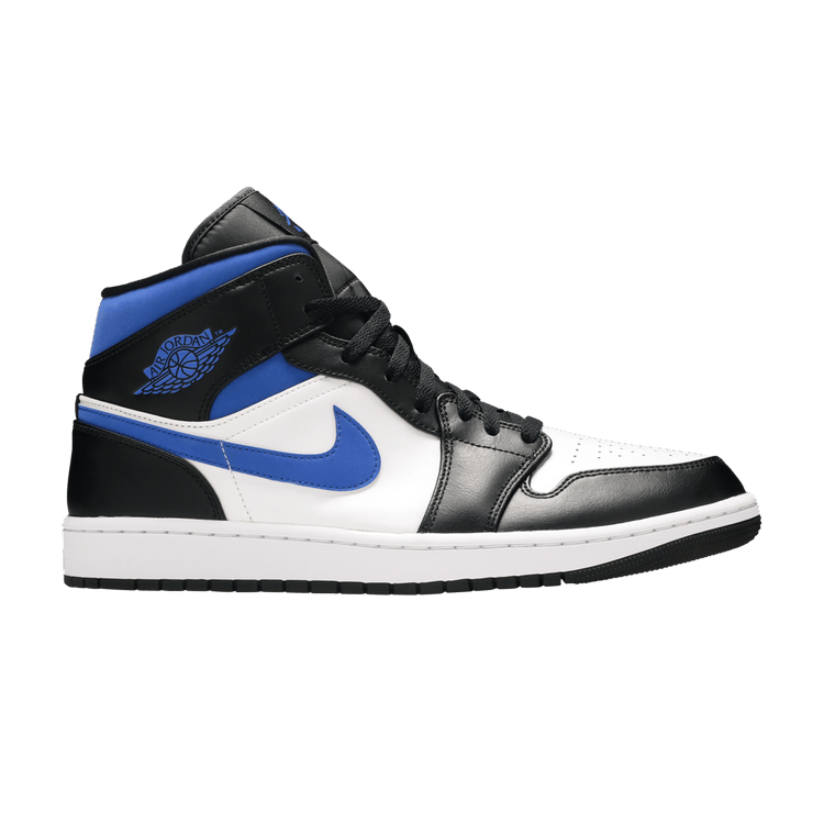 Jordan 1 Mid White Black Racer Blue