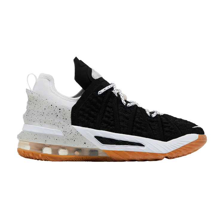 Nike LeBron 18 Black White Gum (GS)