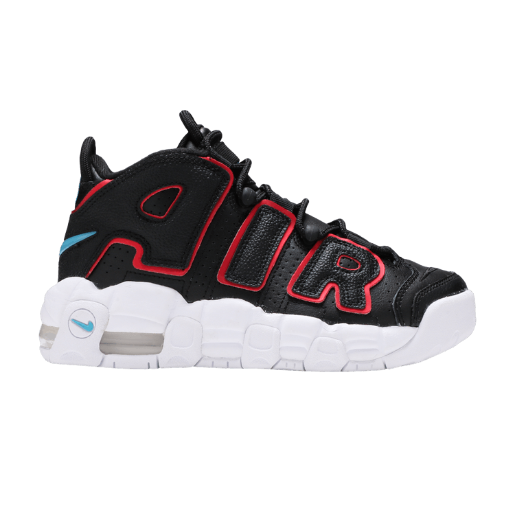 Nike Air More Uptempo Black Fusion Red (GS)