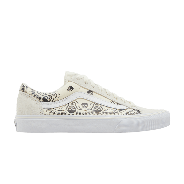 Vans Style 36 Skull Bandana White Black