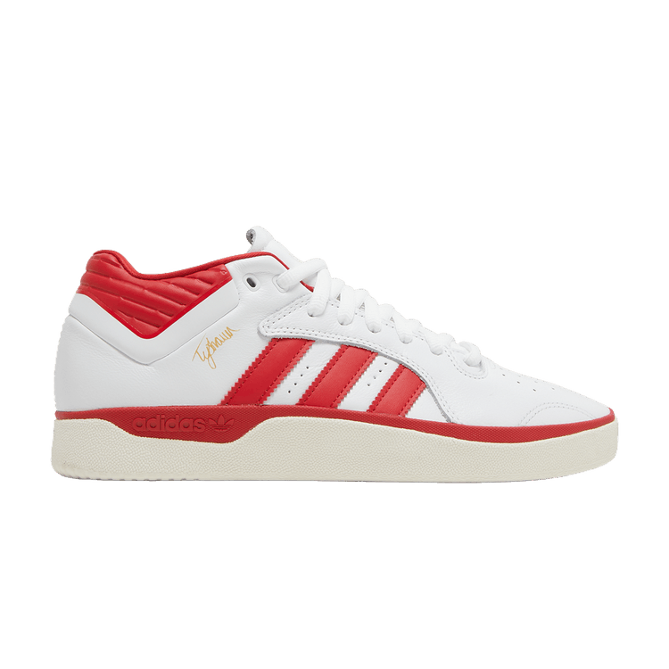adidas Tyshawn Mid White Scarlet