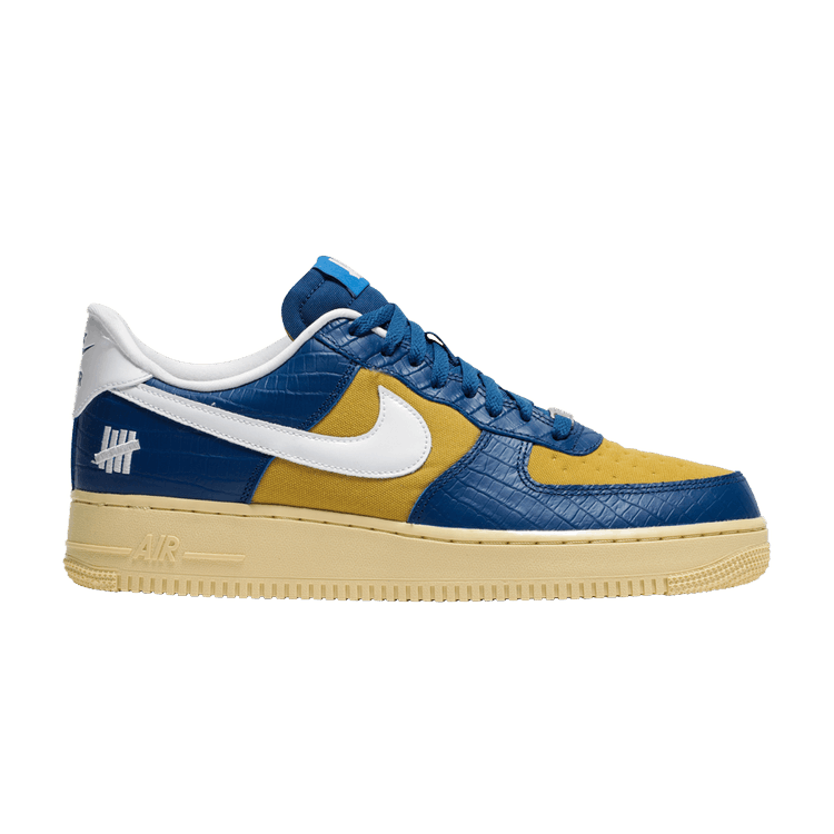 Nike Air Force 1 Low SP Undefeated 5 On It Blue Yellow Croc