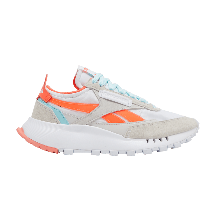 Reebok Classic Leather Legacy White Orange Flare (Women's)