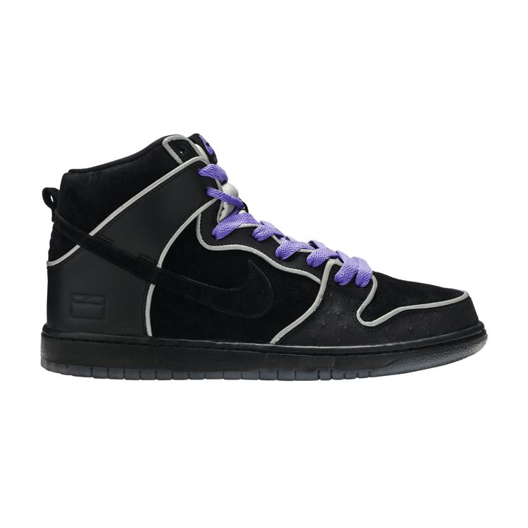 Nike SB Dunk High Black Purple Box