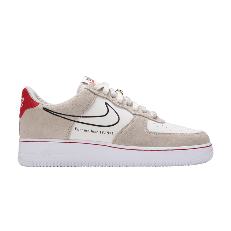 Nike Air Force 1 Low First Use Light Sail Red