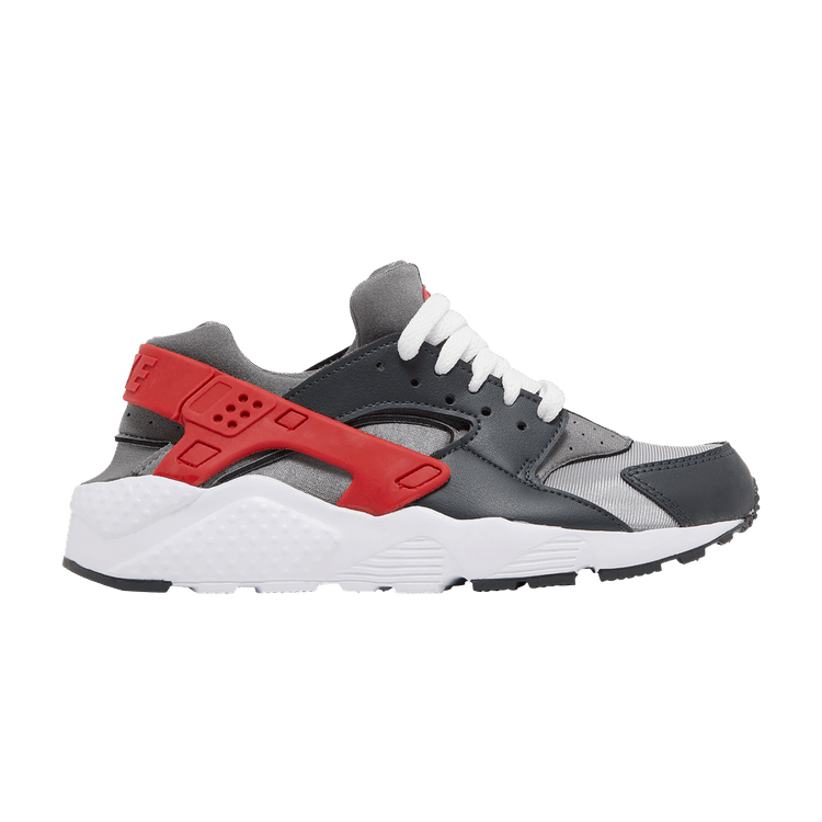 Nike Huarache Run Dark Smoke Grey University Red (GS)