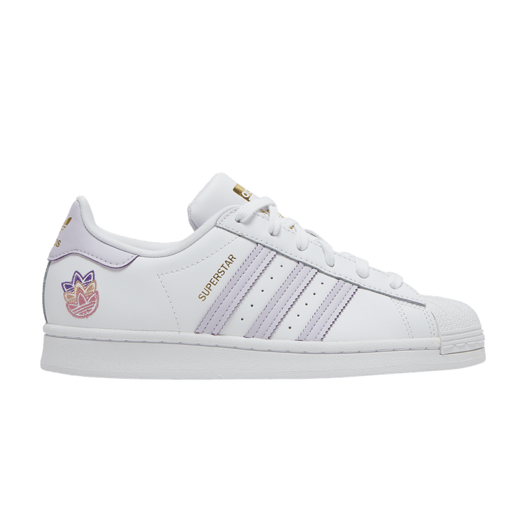 adidas Superstar Trefoil White Purple Tint (Women's)