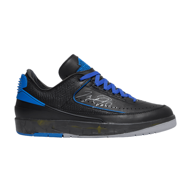 Jordan 2 Retro Low SP Off-White Black Blue - Side Kicks