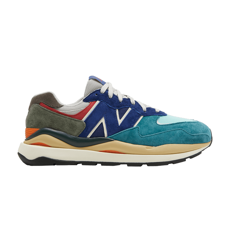 New Balance 57/40 Green Navy Orange Red