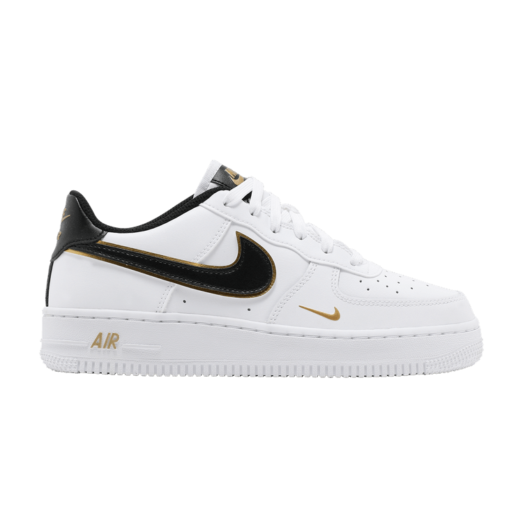 Nike Air Force 1 Low '07 LV8 Double Swoosh White Metallic Gold (GS)