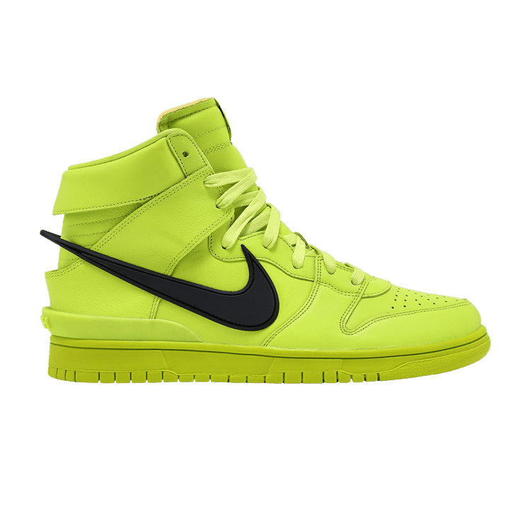 Nike Dunk High AMBUSH Flash Lime - Side Kicks