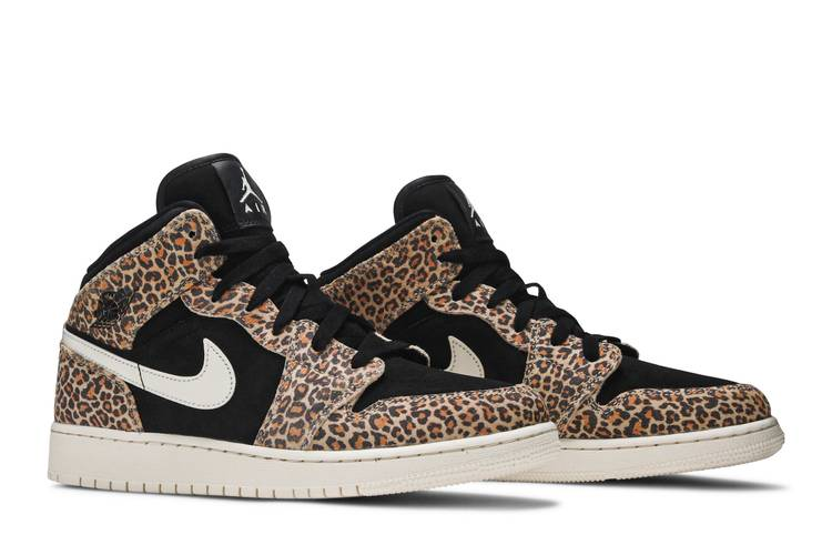 Jordan 1 Mid SE Leopard (GS)