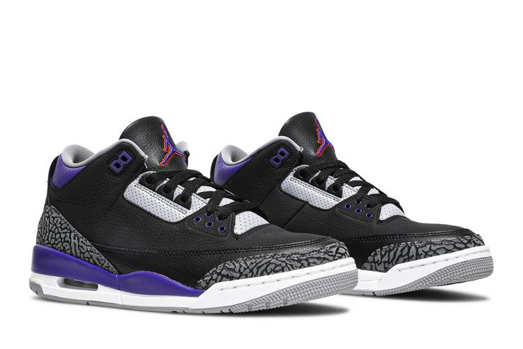 Jordan 3 Retro Black Court Purple