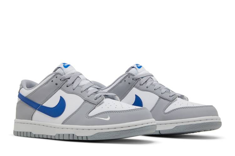 Nike Dunk Low Mini Swoosh Wolf Grey Game Royal (GS)