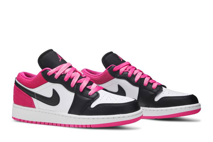 Jordan 1 Low Black Active Fuchsia (GS)