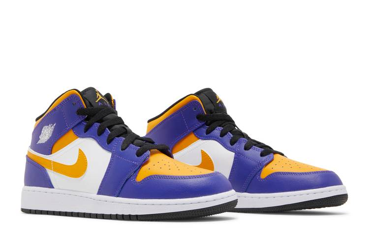 Jordan 1 Mid Lakers (2022) (GS)