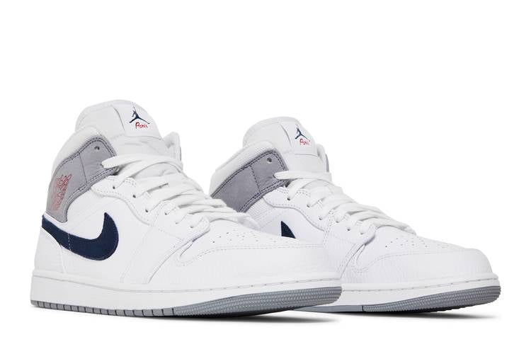 Jordan 1 Mid Paris White