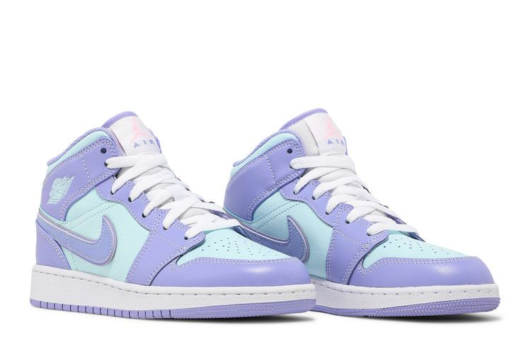 Jordan 1 Mid Purple Aqua (GS)