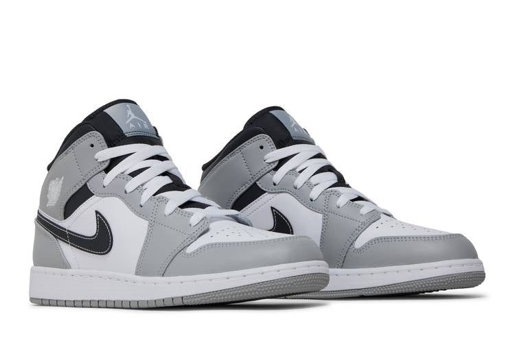 Jordan 1 Mid Light Smoke Grey (GS)