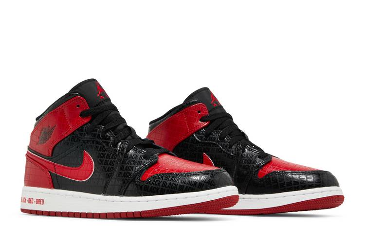 Jordan 1 Mid Bred Text (GS)