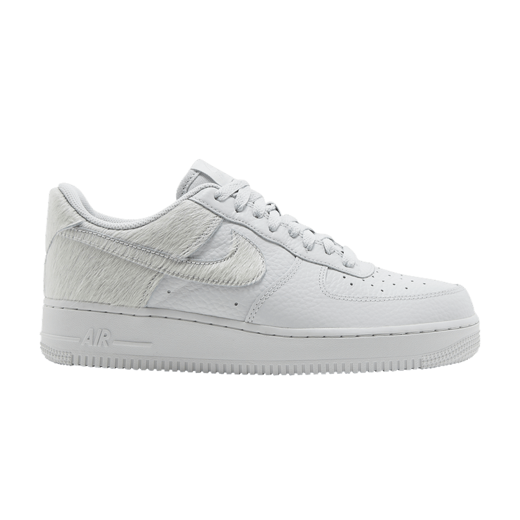 Nike Air Force 1 Low White Pony Hair Heel