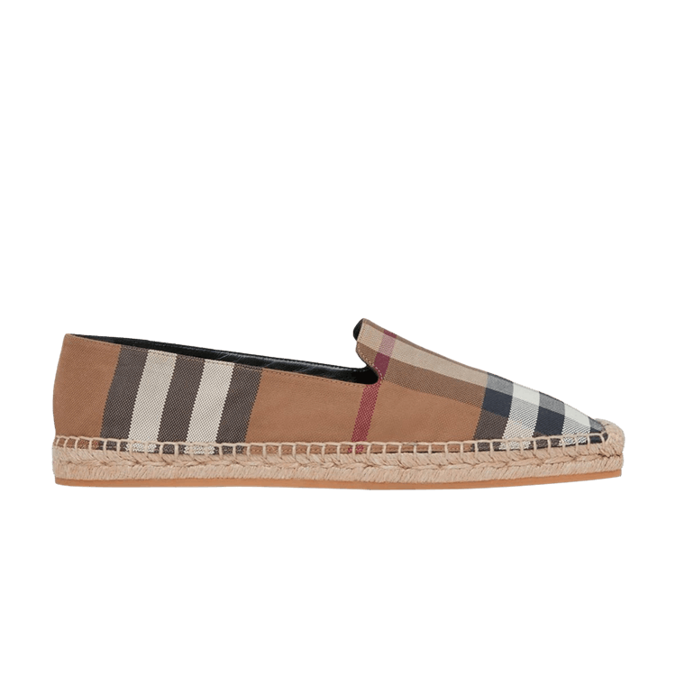 Burberry Check Espadrilles Birch Brown (Women's)