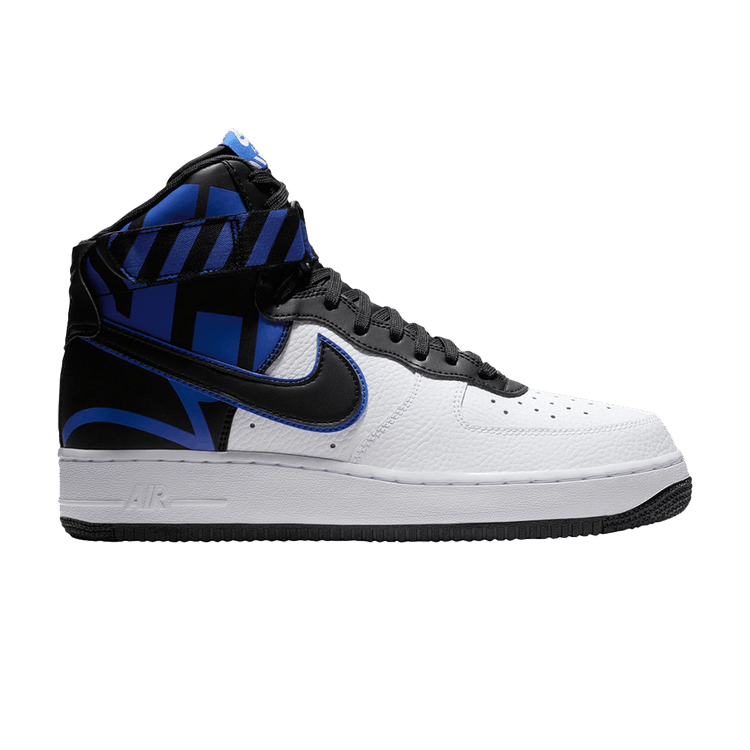 Nike Air Force 1 High Force Logo White Black Royal