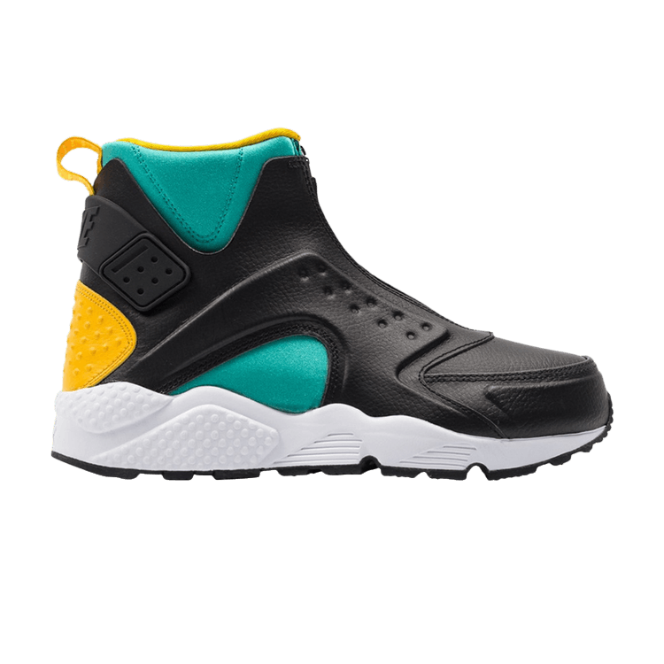 Nike Air Huarache Run Mid Black Clear Jade Gold (Women's)