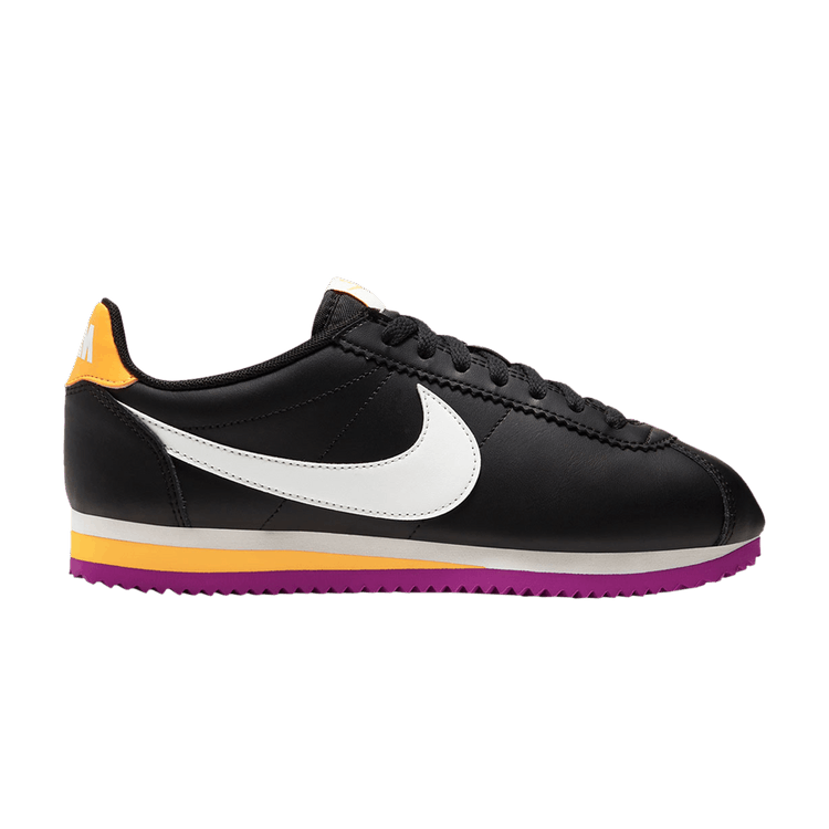 Nike Classic Cortez Black Laser Orange Vivid Purple (Women's)
