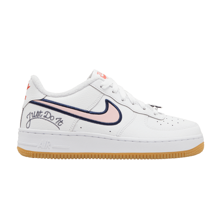 Nike Air Force 1 Low LV8 Just Do It White Pink Glaze (GS)