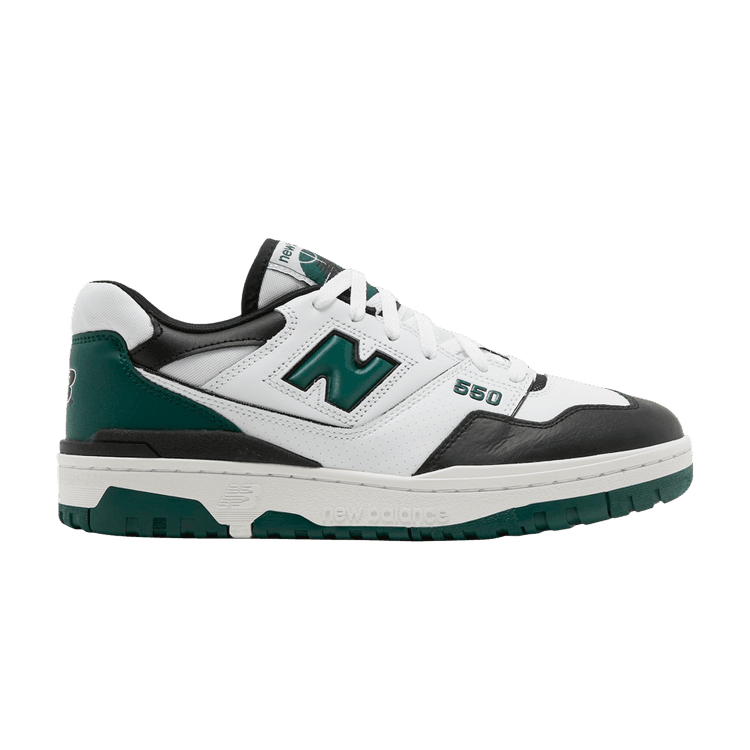 New Balance 550 White Green Black - Side Kicks