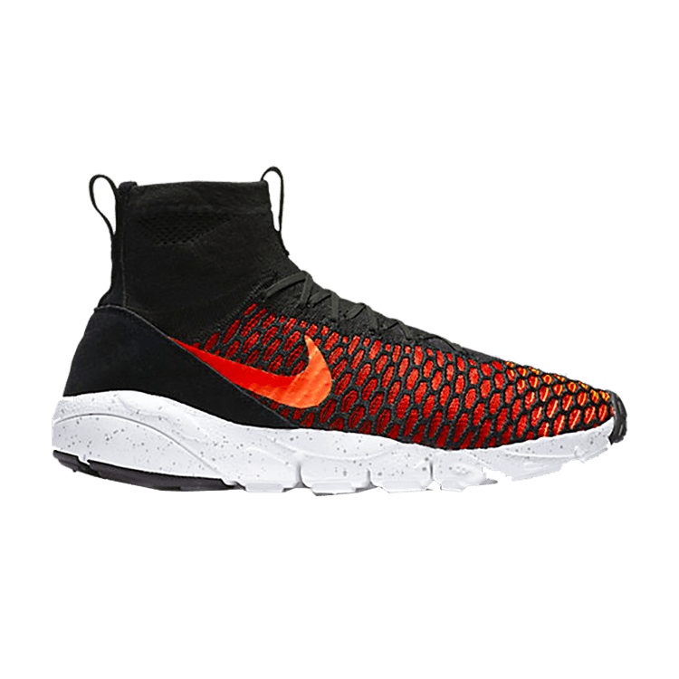 Nike Air Footscape Magista Flyknit Black/Bright Crimson-Gym Red-Cool Grey