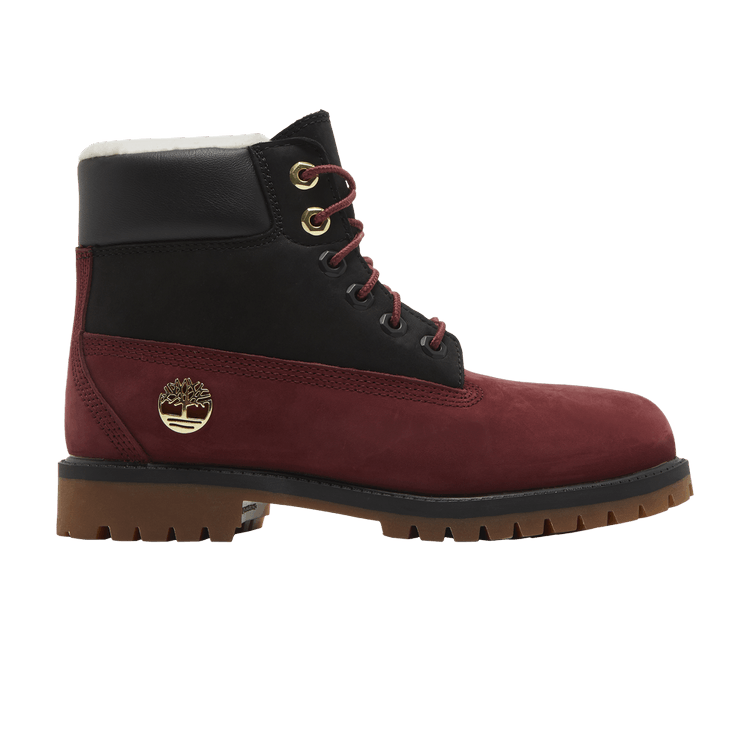 Timberland 6" Premium Boot Shearling Syrah Black (GS)