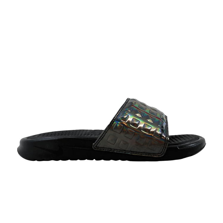 Nike Benassi JDI Ultra Premium Black/Black-Silver (Women's)