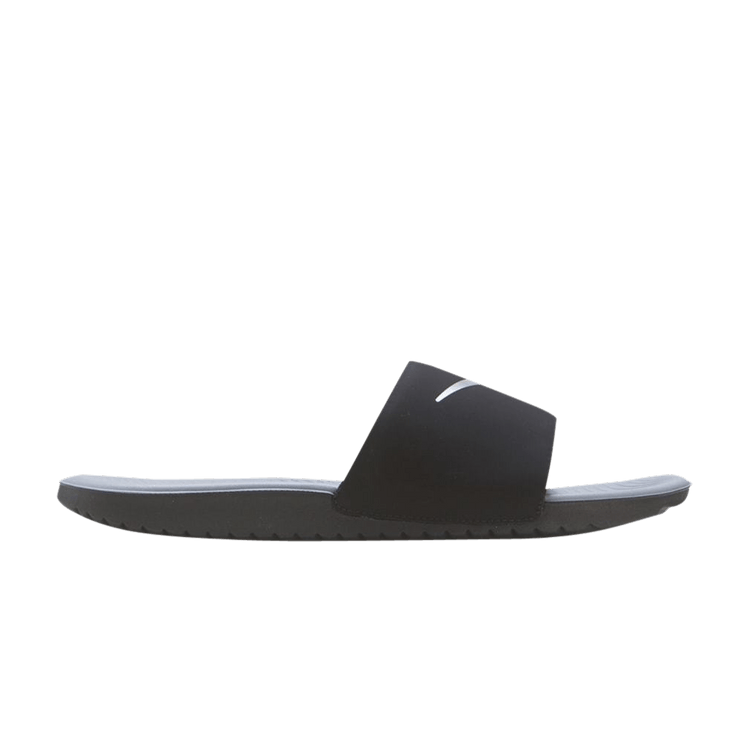 Nike Kawa Slide Black Metallic Silver (GS/PS)