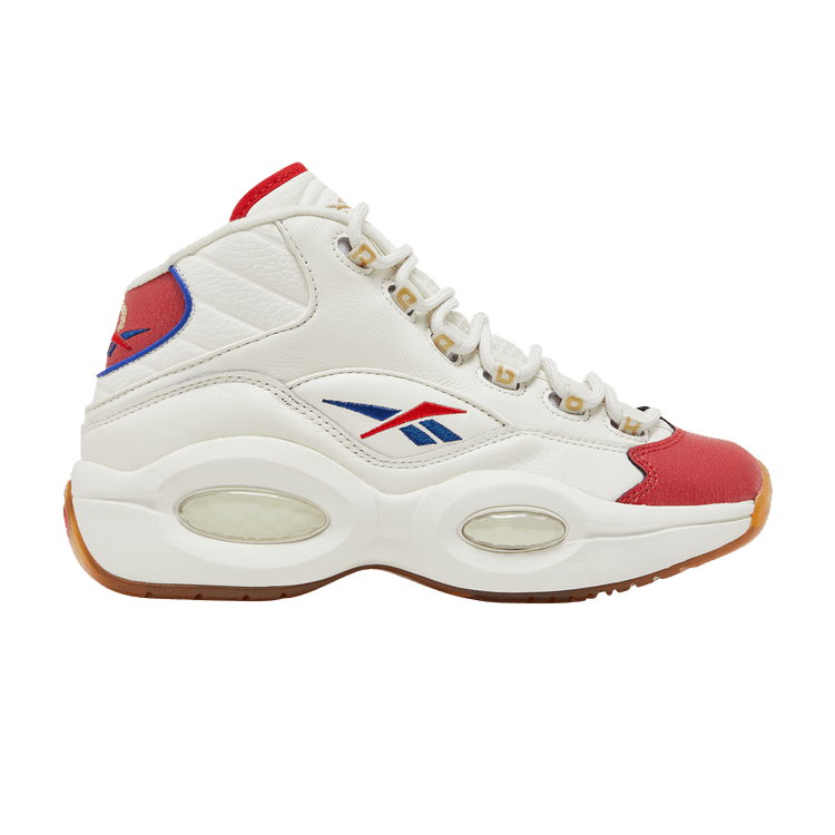 Reebok Question Mid White Red Blue