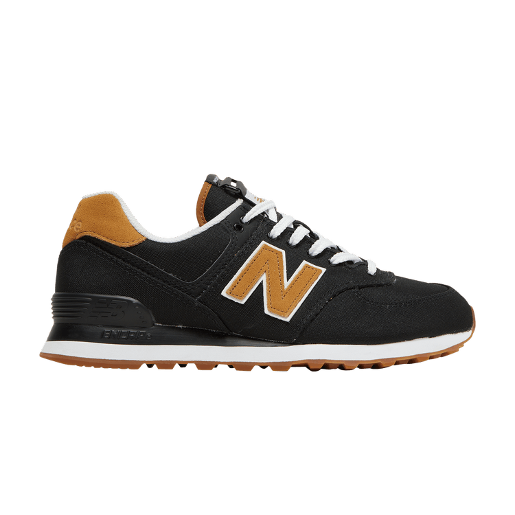 New Balance 574 Black Workwear Canvas