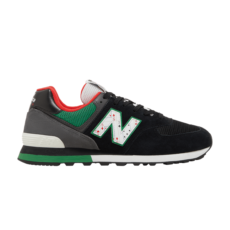 New Balance 574 Playing Card Black Green Red