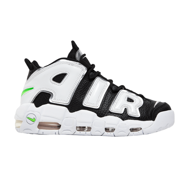 Nike Air More Uptempo Black White Green (Women's)