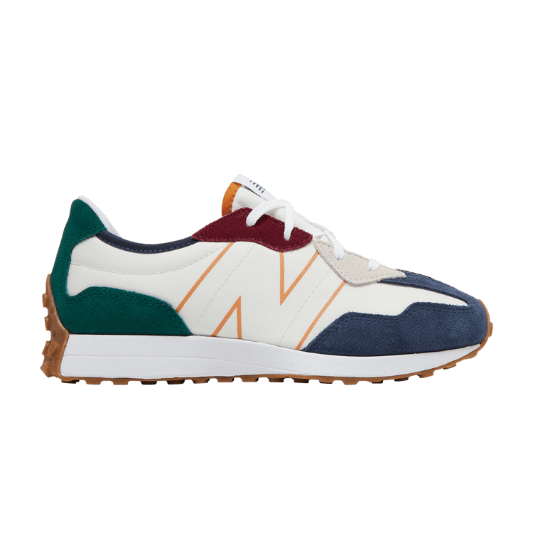 New Balance 327 Natural Indigo Green Maroon Gum (GS)