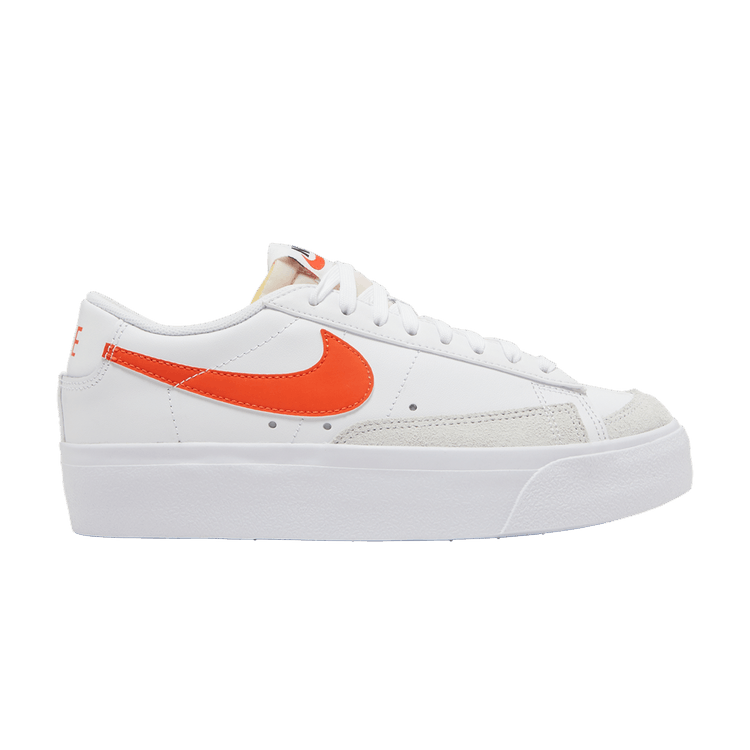 Nike Blazer Low Platform White Summit White Black Orange (Women's)