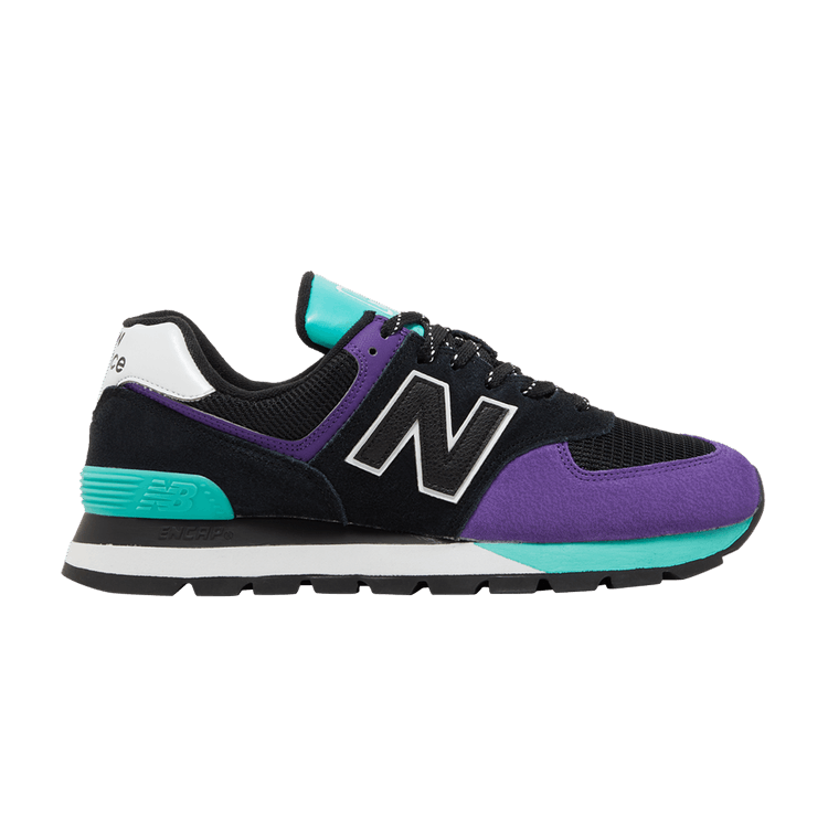 New Balance 574 Rugged Black Prism Purple